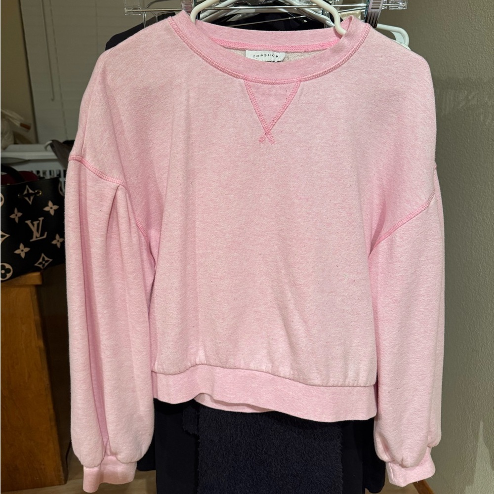 Topshop Light Pink Sweatshirt